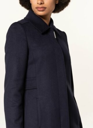 Boss Casena Stehkragenmantel Damen, Blau