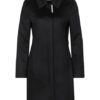 Boss Casena Stehkragenmantel Damen, Schwarz