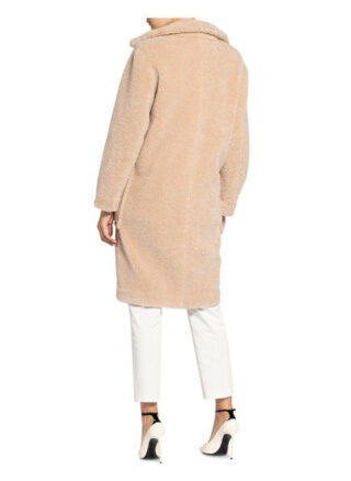 Boss Cetedy Teddyfell-Mantel Damen, Beige