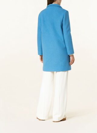 Boss Cohsandy Wollmantel Damen, Blau