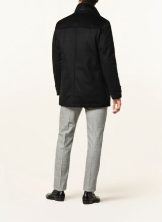 Boss Coxtan Wollmantel Herren, Schwarz