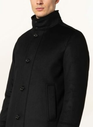 Boss Coxtan Wollmantel Herren, Schwarz