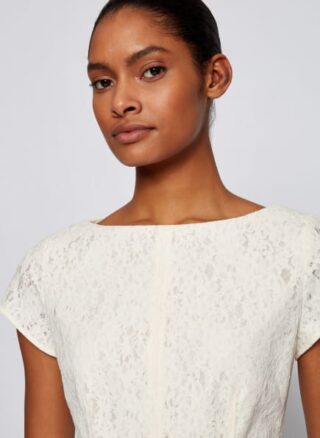 Boss Dergitala Cocktailkleid Damen, Weiß