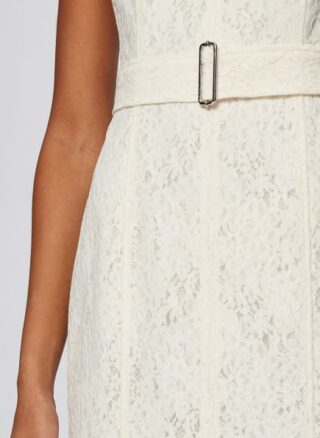 Boss Dergitala Cocktailkleid Damen, Weiß