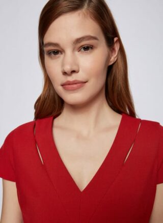 Boss Dilira Cocktailkleid Damen, Rot