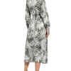 Boss Dinew Hemdblusenkleid Damen, Weiß