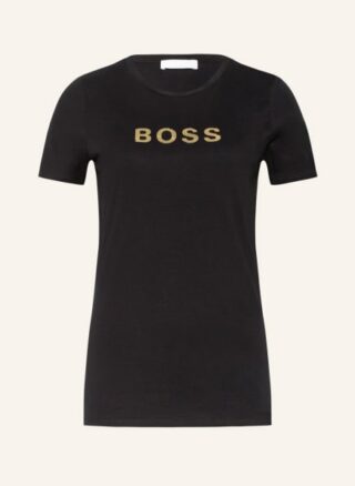 Boss Elogo T-Shirts Damen, Schwarz