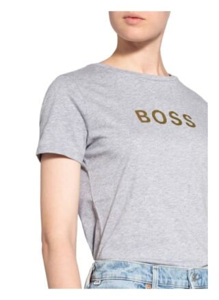 Boss Elogo T-Shirts Damen, Silber