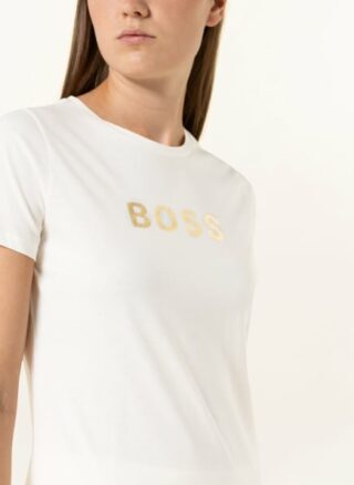 Boss Elogo T-Shirts Damen, Weiß