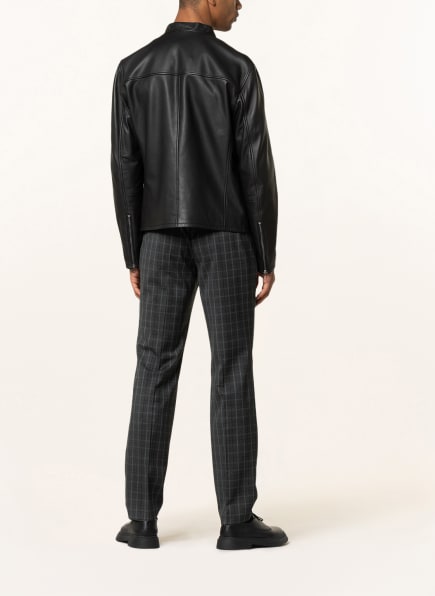 Boss Gemos Lederjacke Herren, Schwarz Boss Gemos Lederjacke Herren, Schwarz