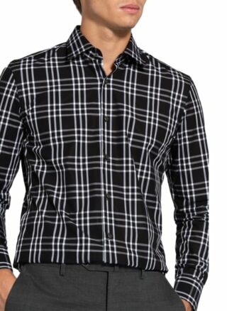 Boss Hank Business-Hemd Herren, Schwarz