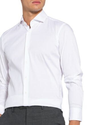 Boss Hank Performance Business-Hemd Herren, Weiß
