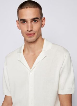 Boss Hemilio Strickjacke Herren, Weiß
