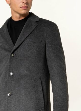 Boss Hyde Wollmantel Herren, Grau