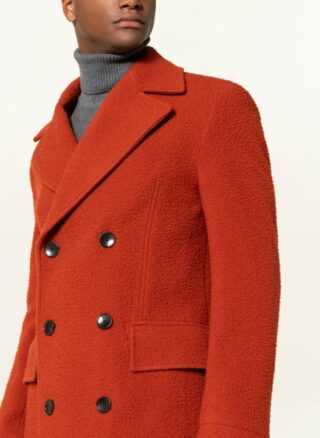Boss Hyde Wollmantel Herren, Rot
