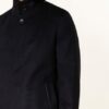 Boss Jared Stehkragenmantel Herren, Blau