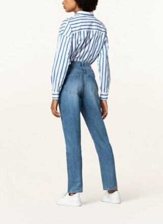 Boss Jeans Straight Crop 1.4 Straight Leg Jeans Damen, Blau