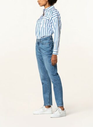 Boss Jeans Straight Crop 1.4 Straight Leg Jeans Damen, Blau