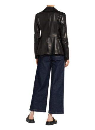 Boss Lederjacke Damen, Schwarz