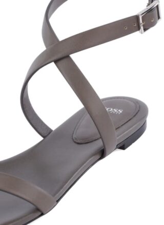 Boss Lucy Flat Inf C Sandalen Damen, Grün