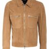 Boss Meras Lederjacke Herren, Beige
