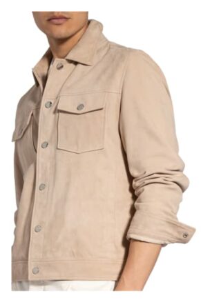 Boss Meren Lederjacke Herren, Beige