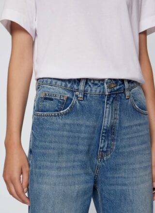 Boss Modern Mom 2.0 Taperd Fit Tapered Jeans Damen, Blau