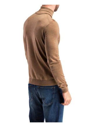 Boss Musso Rollkragenpullover Herren, Braun