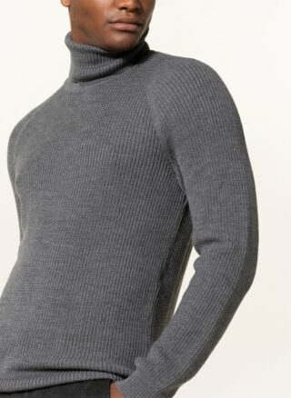 Boss Novenzo Rollkragenpullover Herren, Grau
