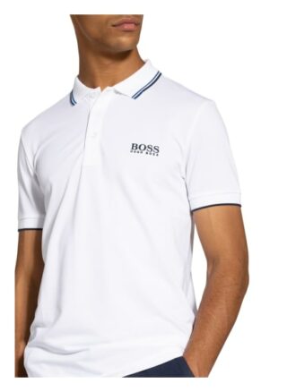 Boss Paddy Pro Pique-Poloshirt Herren, Weiß
