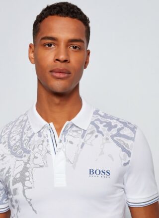 Boss Paule 11 Poloshirt Herren, Weiß