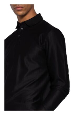 Boss Pleins Poloshirt Herren, Schwarz