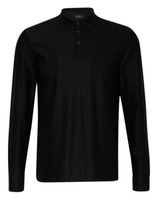 Boss Pleins Poloshirt Herren, Schwarz