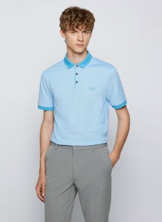 Boss Prout 28 Poloshirt Herren, Blau