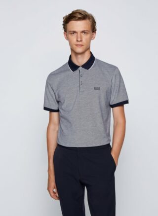 Boss Prout 28 Poloshirt Herren, Blau
