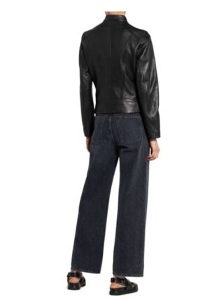 Boss Sabella Lederjacke Damen, Schwarz