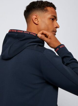 Boss Saggy 1 Hoodie Herren, Blau