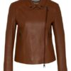 Boss Sajuana Lederjacke Damen, Braun