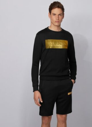 Boss Salbo Batch Z Sweatshirt Herren, Schwarz