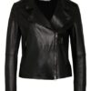 Boss Saleli Lederjacke Damen, Schwarz