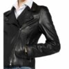 Boss Saleli Lederjacke Damen, Schwarz