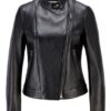 Boss Samaki Lederjacke Damen, Schwarz