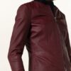 Boss Sanoa Lederjacke Damen, Rot