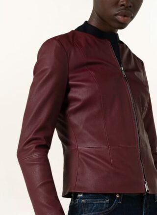 Boss Sanoa Lederjacke Damen, Rot