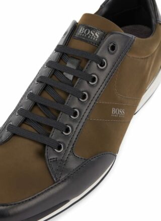Boss Saturn Lowp Nyst Sneaker Herren, Grün
