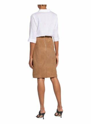 Boss Selrita Lederrock Damen, Beige
