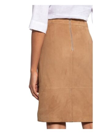 Boss Selrita Lederrock Damen, Beige