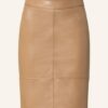 Boss Selrita Lederrock Damen, Braun