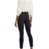 Boss Skinny Crop 1.2 Skinny Jeans Damen, Schwarz