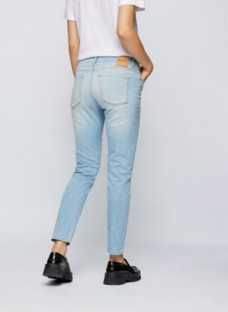 Boss Slim Crop 1.0 Slim Fit Slim Fit Jeans Damen, Blau